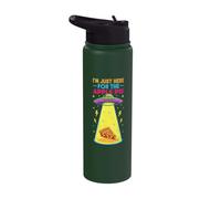 I'm Just Here for The Apple Pie Alien UFO Dessert Stainless Steel Insulated Water Bottle