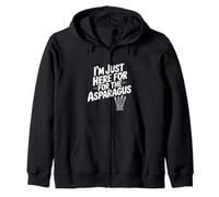 I'm Just Here For The Asparagus Funny Vegetable Lover Zip Hoodie