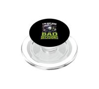 Im Just Here For The Bad Decisions Grim Reaper Sarcasm PopSockets PopGrip for MagSafe