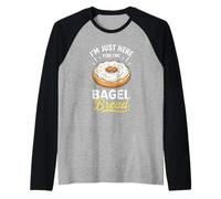 I'm Just Here for The Bagel Raglan Baseball Tee