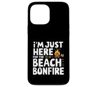 I'm Just Here for the Beach Bonfire Ocean Sunset Campfire Case for iPhone 13 Pro Max