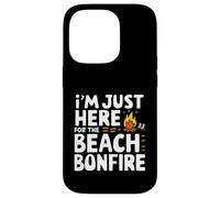 I'm Just Here for the Beach Bonfire Ocean Sunset Campfire Case for iPhone 14 Pro