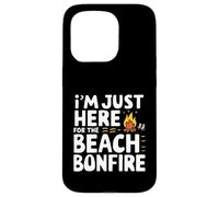 I'm Just Here for the Beach Bonfire Ocean Sunset Campfire Case for iPhone 15 Pro