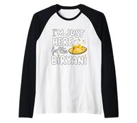 I'm Just Here for The Biryani Spicy Indian Food Rice Dish Raglan Baseball Tee