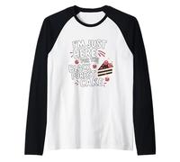 I'm Just Here for The Black Forest Cake German Pastry Chef Raglan Baseball Tee