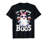 I'm Just Here for The Boos Cute Ghost Halloween Costume T-Shirt