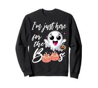 I'm Just Here For The Boos Funny Boo Halloween Disco Pumpkin Sweatshirt