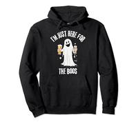 I'm Just Here For The Boos Funny Ghost Halloween Pullover Hoodie