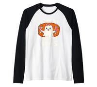 I'm Just Here for The Boos Ghost Funny Halloween Costume Raglan Baseball Tee