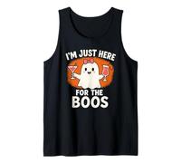 I'm Just Here for The Boos Ghost Funny Halloween Costume Tank Top