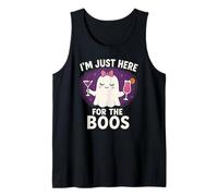 I'm Just Here for The Boos Ghost Funny Halloween Costume Tank Top