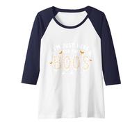 Im Just Here for The Boos Halloween Ghost Lovers Raglan Baseball Tee, Women, Navy/White, XL
