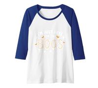 Im Just Here for The Boos Halloween Ghost Lovers Raglan Baseball Tee, Women, Royal Blue/White, L
