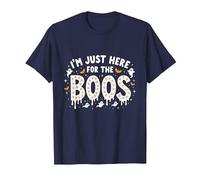 Im Just Here for The Boos Halloween Ghost Lovers T-Shirt, Men, Navy, M