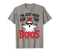 I'm Just Here for The Boos Halloween Women Ghost Cute Funny T-Shirt