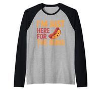 I'm Just Here for The Buns Raglan Baseball Tee