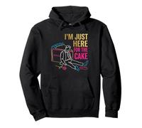 I'm Just Here For The Cake Funny Wedding Guest Pullover Hoodie