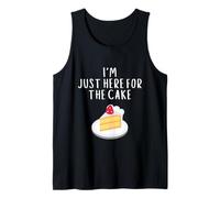 I'm Just Here for The Cake Funny Wedding Party Costume Cakes Tank Top