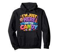 I'm Just Here for the Candy Funny Halloween Costume Pullover Hoodie