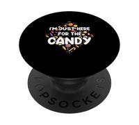 I'm Just Here For The Candy Halloween Candy Shirt Food Humor PopSockets Adhesive PopGrip