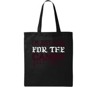 I'm Just Here for The Candy Halloween Graphic Natural Ecological Cotton Tote Bag Black