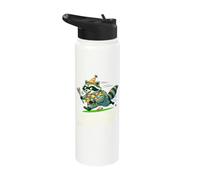 I'm Just Here for The Candy Raccoon Funny Trash Panda Art Stainless Steel Insulated Water Bottle