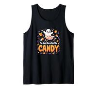 I'm Just Here for The Candy Tank Top, Men, Black, S