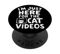 I'm Just Here for the Cat Videos Funny Internet Cat Memes PopSockets Adhesive PopGrip