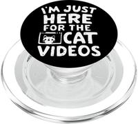 I'm Just Here for the Cat Videos Funny Internet Cat Memes PopSockets PopGrip for MagSafe