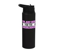 I'm Just Here for The Cheerleaders Stainless Steel Insulated Water Bottle