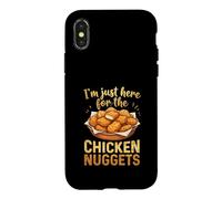 Im Just Here For The Chicken Nuggets Humor Case for iPhone X/XS