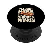 I'm Just Here For The Chicken Wings Funny PopSockets Adhesive PopGrip