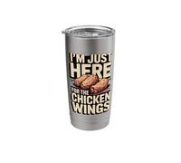 I'm Just Here for The Chicken Wings Funny Stainless Steel Insulated Tumbler