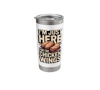I'm Just Here for The Chicken Wings Funny Stainless Steel Insulated Tumbler