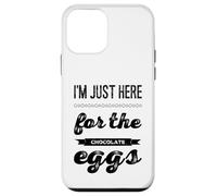 I'm just here for the chocolate eggs Easter chocolate puns Case for iPhone 12 mini