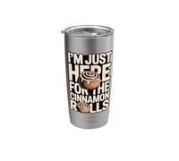 I'm Just Here for The Cinnamon Rolls Funny Stainless Steel Insulated Tumbler