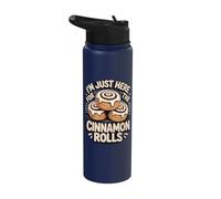 I'm Just Here for The Cinnamon Rolls Stainless Steel Insulated Water Bottle