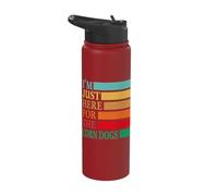 I'm Just Here for The Corn Dogs State Fair Corndog Lover Stainless Steel Insulated Water Bottle