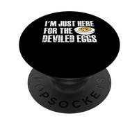 Im Just Here For The Deviled Egg Thanksgiving PopSockets Adhesive PopGrip