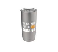 I'm Just Here for The Donuts Funny Donut Lover Stainless Steel Insulated Tumbler