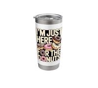 I'm Just Here for The Donuts Funny Donut Lover Stainless Steel Insulated Tumbler