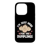 I'm Just Here For The Dumplings Kawaii Foodie Case for iPhone 14 Pro