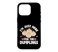 I'm Just Here For The Dumplings Kawaii Foodie Case for iPhone 16 Pro