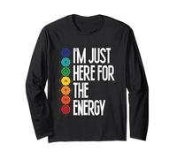 I'm Just Here for The Energy Chakra Yoga Meditation Long Sleeve T-Shirt