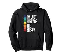 I'm Just Here For The Energy Chakra Yoga Meditation Pullover Hoodie