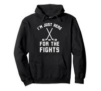 Im Just Here for the Fights Funny Hockey humor Pullover Hoodie