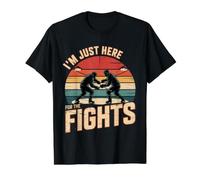 I'm Just Here for The Fights Hockey Fan Banter - Value Graphic T-Shirt, Men, Black, M