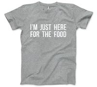 I'm Just Here for The Food Men's Unisex T-Shirt - heather grey Large