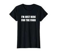 I'm Just Here for The Food T-Shirt, Women, Black, 3XL