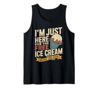 Im Just Here for The Free Ice Cream Cruise 2026 Tank Top